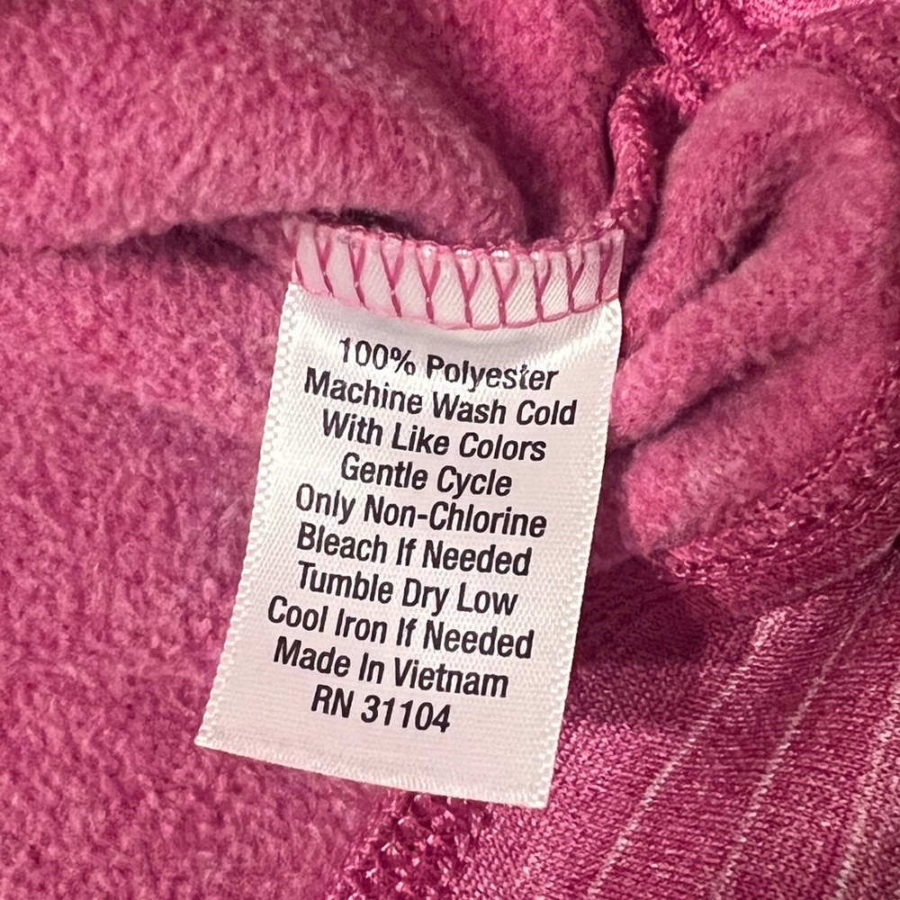 Zelos Pink & White Striped Turtleneck Sweatshirt L - Picture 4 of 6